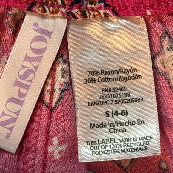 THREE Pairs of Pajama Pants (1 Pink print Capri, 2 Striped print wide leg) S/M - Picture 7 of 16